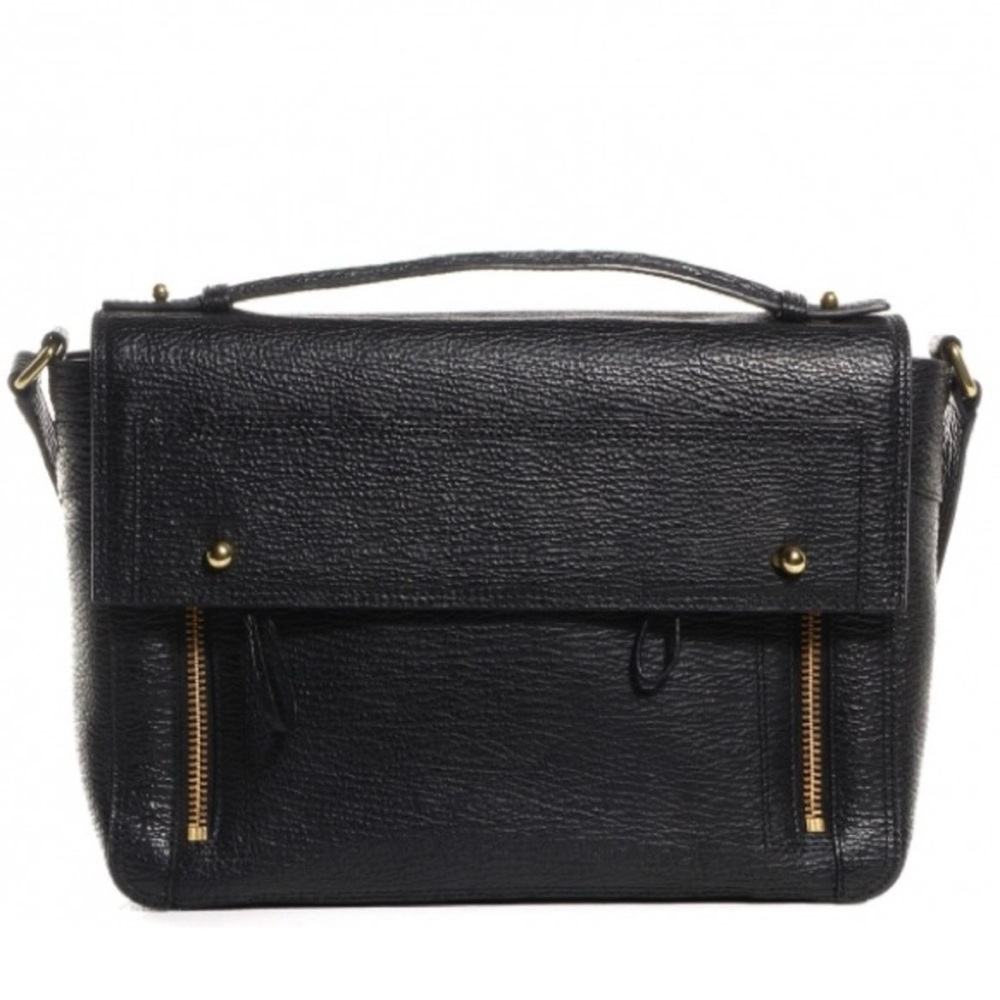 3.1 Phillip Lim Grained Leather Black / Gold Pashli Messenger Bag